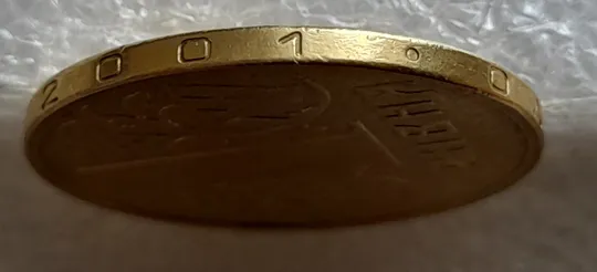 Купити (5152) 1 гривня 2001 1АД1 невеликі викрошки внизу цифри "1" слова "2001" на гурті (1 гривна 2001 1АД1 брак)