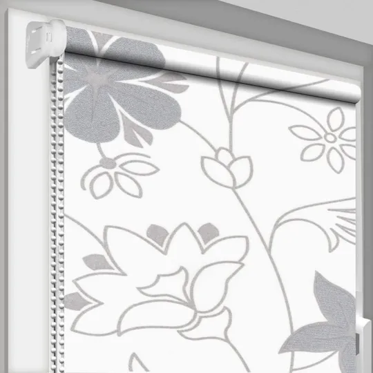 Рулонная штора Rolets Цветы 1-52732-1500 150x170 см открытого типа Белая Ціна