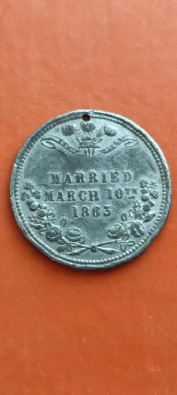 Купити 1863 год редкая медаль свадьба принца Альберта Эдуарда(будущего короля Британии Эдуарда 7-го) wd856