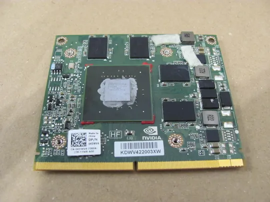 67-4   відеокарта 0KDWV4 Nvidia Quardo 1000M , 2GB, DDR3 для  Dell Precision M4600 оригінал Де купити