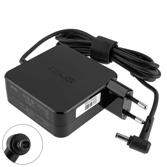 Купити Оригінальний блок живлення для ноутбука ASUS 19V, 3.42A, 65W, 4.5*3.0-PIN, квадратний корпус, black (комплект: адаптер +