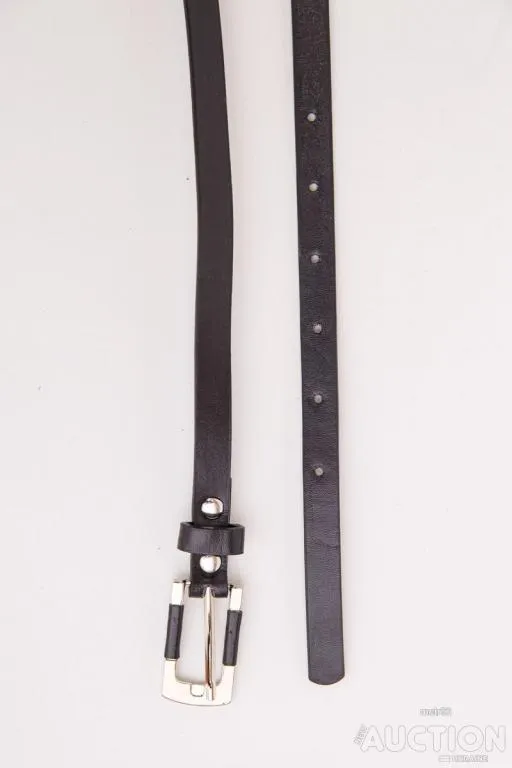 Тонкий женский ремень, черного цвета, 196RL1010W33 З аукціону