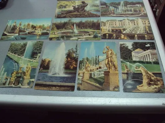 открытка набор петродворец 1965 головачева 13 шт №10573 Інтернет-аукціон