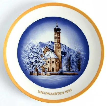 фото, Тарілка таріль панно Різдво 1983 Wagner Germany