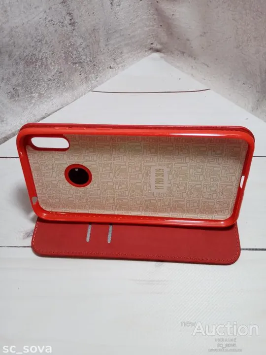 Чохол-книжка Leather Folio (high copy) для Huawei Y7 Pro 2019 червоний Продаж