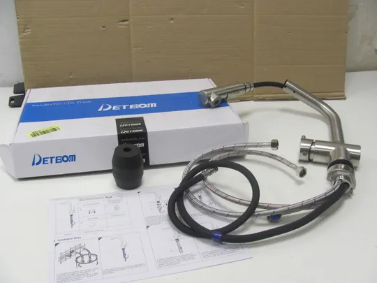 Купити AIHOM Кухонний змішувач із змішувачем для душа Кухонний розсувний з 3-режимним змішувачем Кухонний змішувач, що обертається на 360° Змішувач для раковини Розсувний одноважільний змішувач, латунь (15)