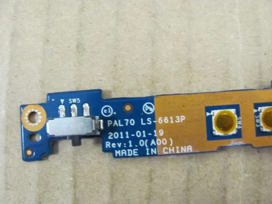 номер0173-19 плата кнопок вкл LS-6613P для DELL E6320 оригінал Продаж