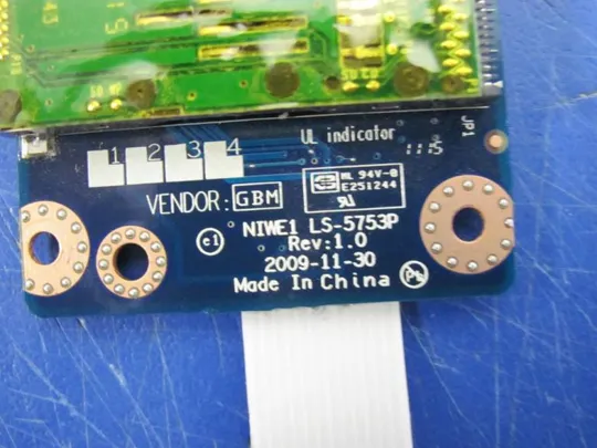 №164-16 Плата Audio Cardreader LS-5753P для Lenovo G560 Z560 G565 оригінал Продаж