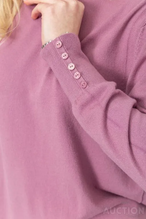 Гольф женский однотонный базовый, цвет пудровый, 214R809 Де купити