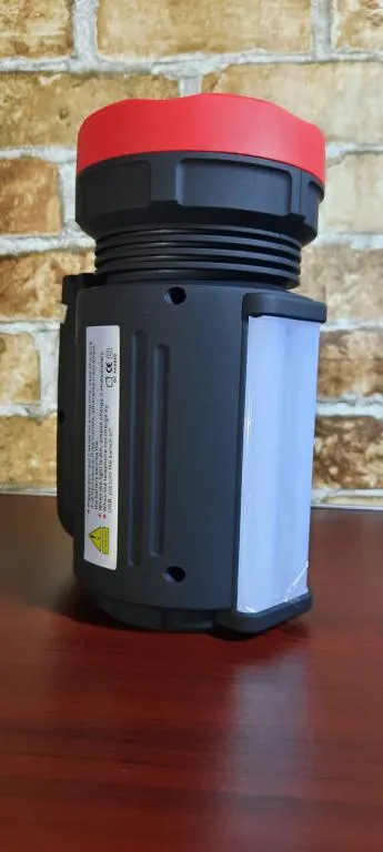 Фонарь ручной для кемпинга светодиодный 19.5*10 см аккумуляторный с зарядкой и ремешком Ціна