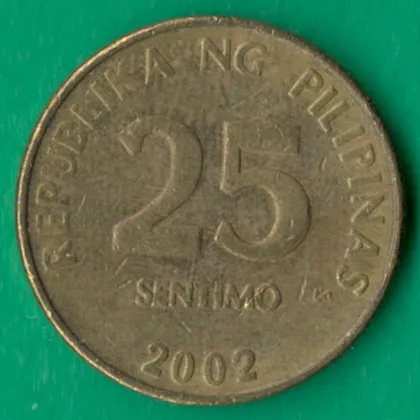 фото, 25 сентімо 2002 року Філіппіни [КВ]