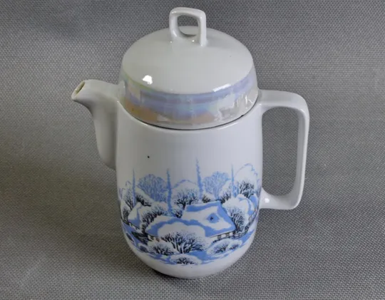 Чайник кавник Зима старий радянський порцеляна Баранівка Вживане Ціна