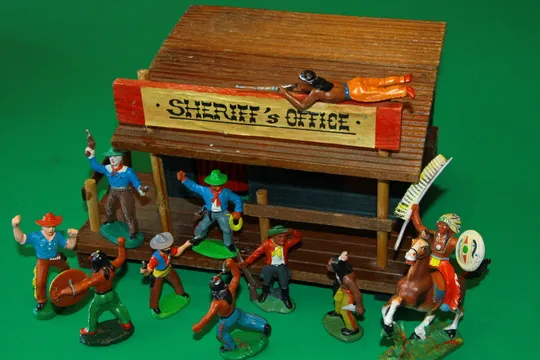 дерев`яний БУДИНОЧОК SHERIFF`s  OFFICE строение ГДР Характеристики