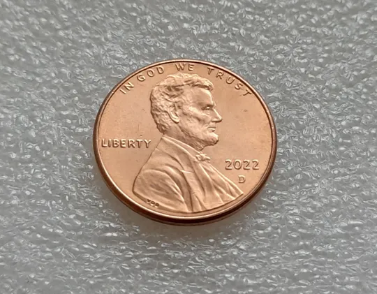 (8143 ря) 1 цент 2022 D США З аукціону