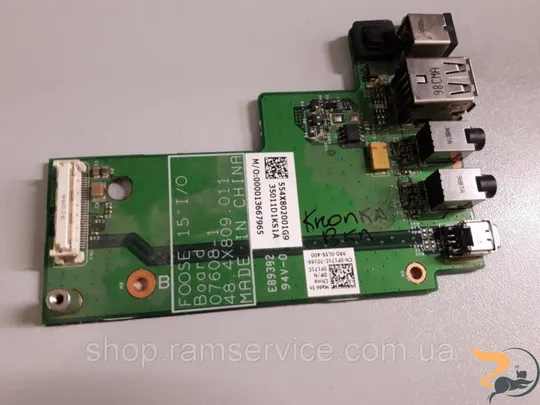 Плата USB для Dell Latitude E5500 48.4X809.011, б/в Ціна