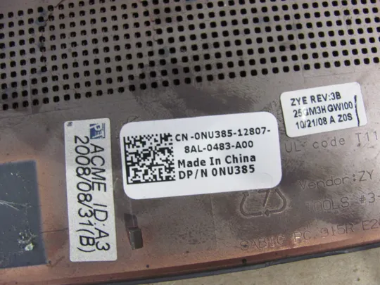 42-14 корпус накладка кнопок 0NU385 для Dell Studio 1735 1736  1737 PP31L оригінал З аукціону