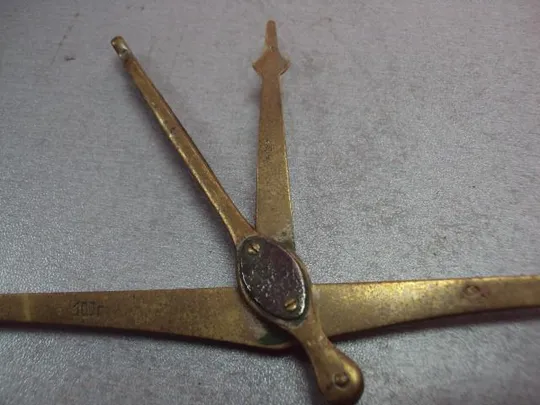 Весы 100 г латунь ссср длина 19 см, диаметр 11 см (№781) №11550 Продаж