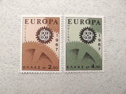 фото, Серія поштових марок Греція " Європа СЕРТ " 1967 рік **