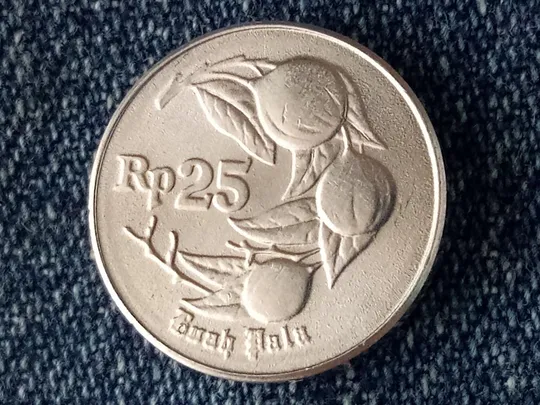 Индонезия, 25 рупий (1996 г.)  Флора. Растения. ИЗ РОЛЛА Ціна