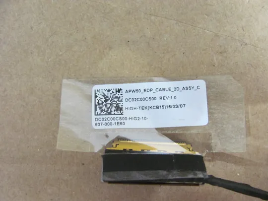 номер0961-7 Шлейф матриці для ноутбука Шлейф дисплея Шлейф підключення дисплея Шлейф екрана Laptop matrix cable DC02C00CS00 для HP EliteBook ZBOOK 15 G3  оригінал З аукціону