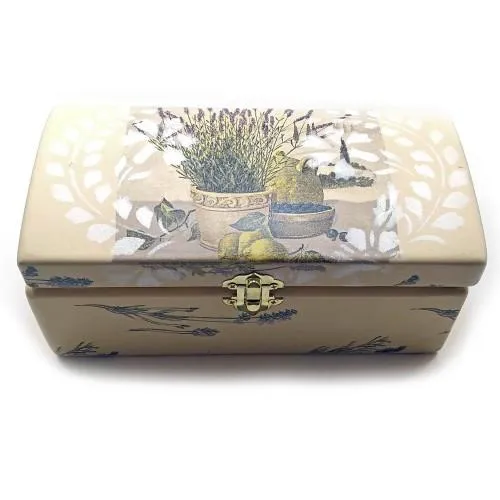 Шкатулка деревянная для украшений 21х10, 5х9 см Лаванда Ціна