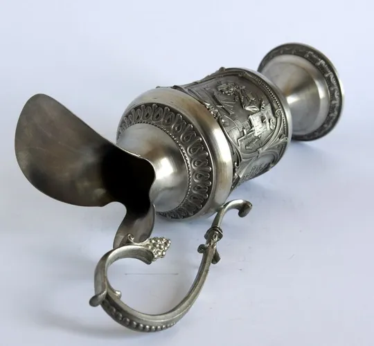 Антикварний олов&#039;яний глечик кувшин К. Шпіцвег 650 мл Zinn95% WMF Germany З аукціону