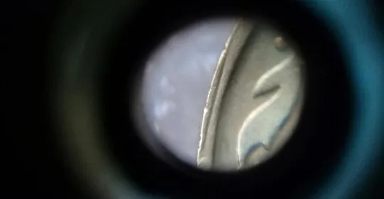 (2164) 50 копійок 1992 1ААк поворот (порушення соосності) + скол на канті + розкол в даті (50 копеек 1992 1ААк брак) Інтернет-аукціон