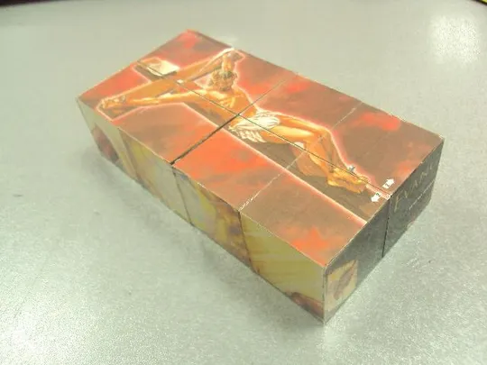 кубики головоломка пазл распятие иисуса склейка №10995 Ціна