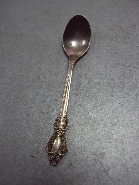 Ложка чайная кофейная ложечка роза цветы мнц ссср длина 11 см №11305 Недорого