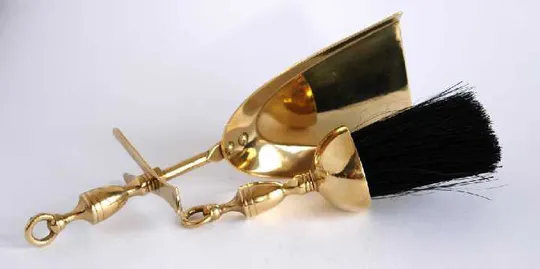 Совочок та щітка, латунь, Німеччина Де купити