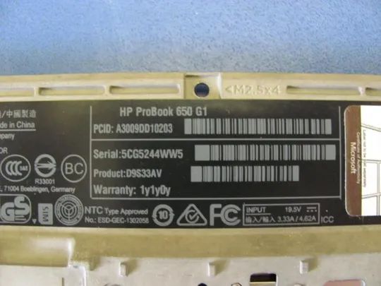 365-4 Кришка панель палмрест  тачпад 6070B0685701 738708-001 для HP 650 G1 Недорого
