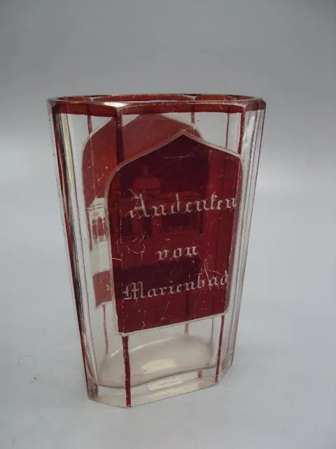 Карманный стакан стекло Чехия Марианске-Лазне D.M.1875 Waldquelle audeufen non marieubad 12,7см №808 Характеристики