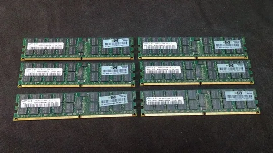 24GB комплект Kit - 6 планок по 4Gb 2Rx4 Samsung DDR2 PC2-5300P-555-12 677MHz ECC Де купити