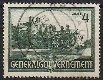 фото, 1941 - Рейх - GG - Архітектура - Замок 4 Mi.64 _2,0 EU