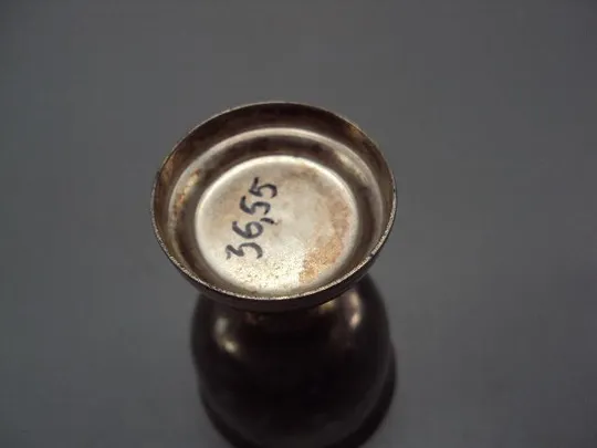 Рюмка стопка серебро 925 проба 2ХЮ вес 36,58 г высота 7 см, диаметр 4,2 см №14316 Характеристики