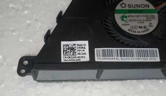 Кулер з ноутбука DELL Latitude E5430 DC28000AFSL 082JH0 З аукціону