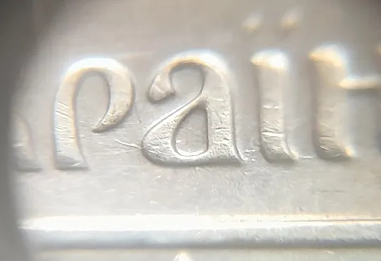 (7124) 25 копійок 2014 розколи у році карбування на аверсі (25 копеек 2014 брак) Де купити