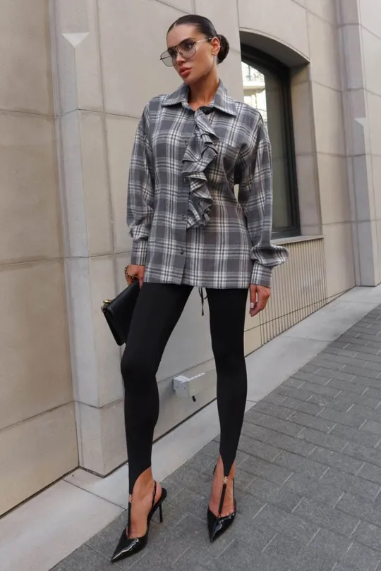 Сорочка жіноча сьют сіра в Україні