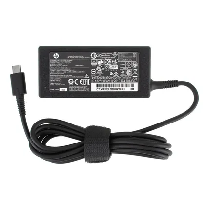 фото, Блок живлення для ноутбука HP TYPE-C 45W, black (без кабелю!)