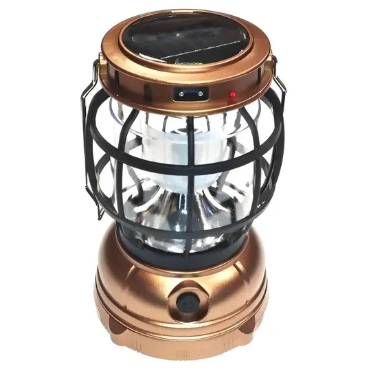 Фонарь кемпинговый аккумуляторный G88 Переносная лампа фонарик с солнечной панелью Продаж