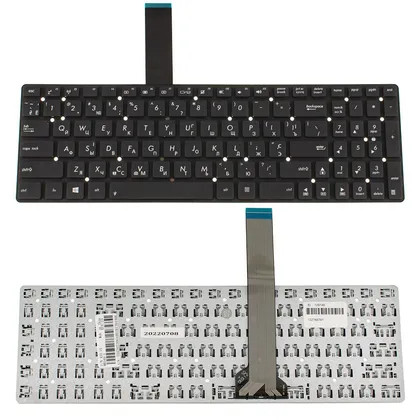 фото, Клавіатура для ноутбука ASUS (K55, K75A, K75VD, K75VJ, K75VM, U57) ukr, black, без фрему