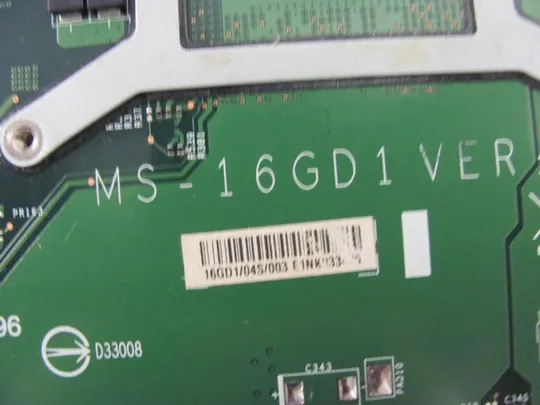 55-28 материнська плата MS-16GD1 для MSI MS-16GD оригінал З аукціону