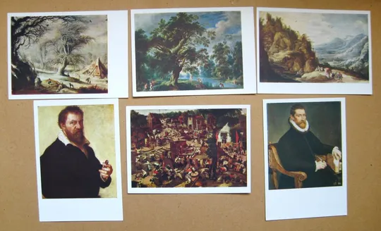 НИДЕРЛАНДСКАЯ ЖИВОПИСЬ = НАБОР ОТКРЫТОК 1957 г. - ИЗОГИЗ = 12 шт. = тираж 50 тыс. - полный набор З аукціону