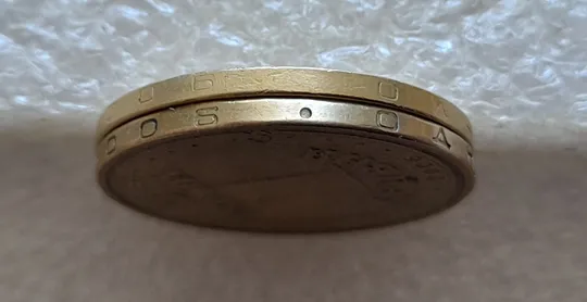 (7987) 1 гривня 2006 непрочекан (відсутність крапки на гурті між 2006 та ОДНА + двійний удар на реверсі (1 гривна 2006 брак) Ціна