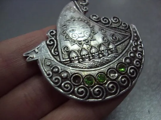 знак брошка детский ладья парусник богатыри контурный №10558 Продаж