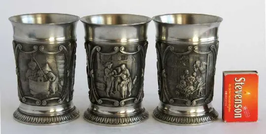 Келихи Дитячі забави 3 шт по 250 мл олово Germany Де купити