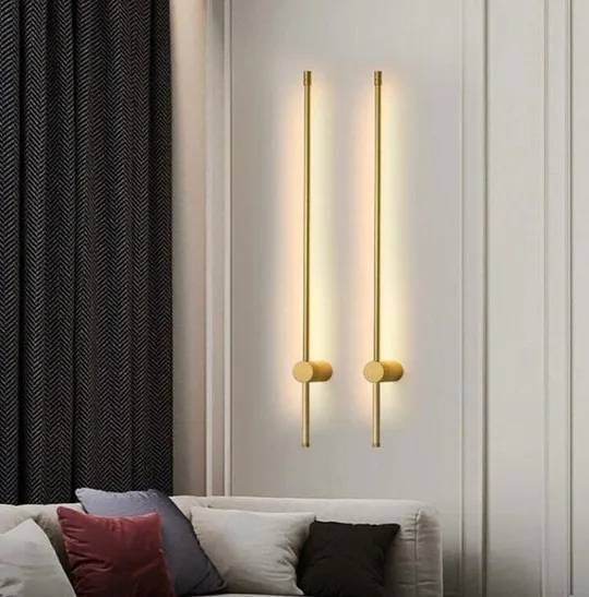 Бра настенное LED WJ014/1000-ab-k Латунь 10х6х100 см. Продаж