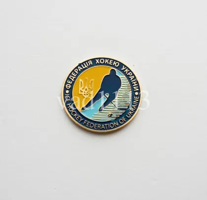 фото, значок хоккей  Федерация хоккея Украины