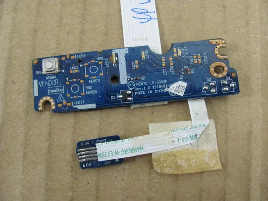 номер0164-26 плата кнопки,Плата клавіші,Кнопкова плата,Кнопковий модуль,Плата управління кнопками,button board вкл LS-5893P NBX000CNE00 для PACKARD BELL NEW91 New90 5742G 5742 PEW71 оригінал Де купити