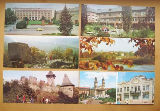 Купити УЖГОРОД = повний набір листівок 1986 р. = 21 шт.